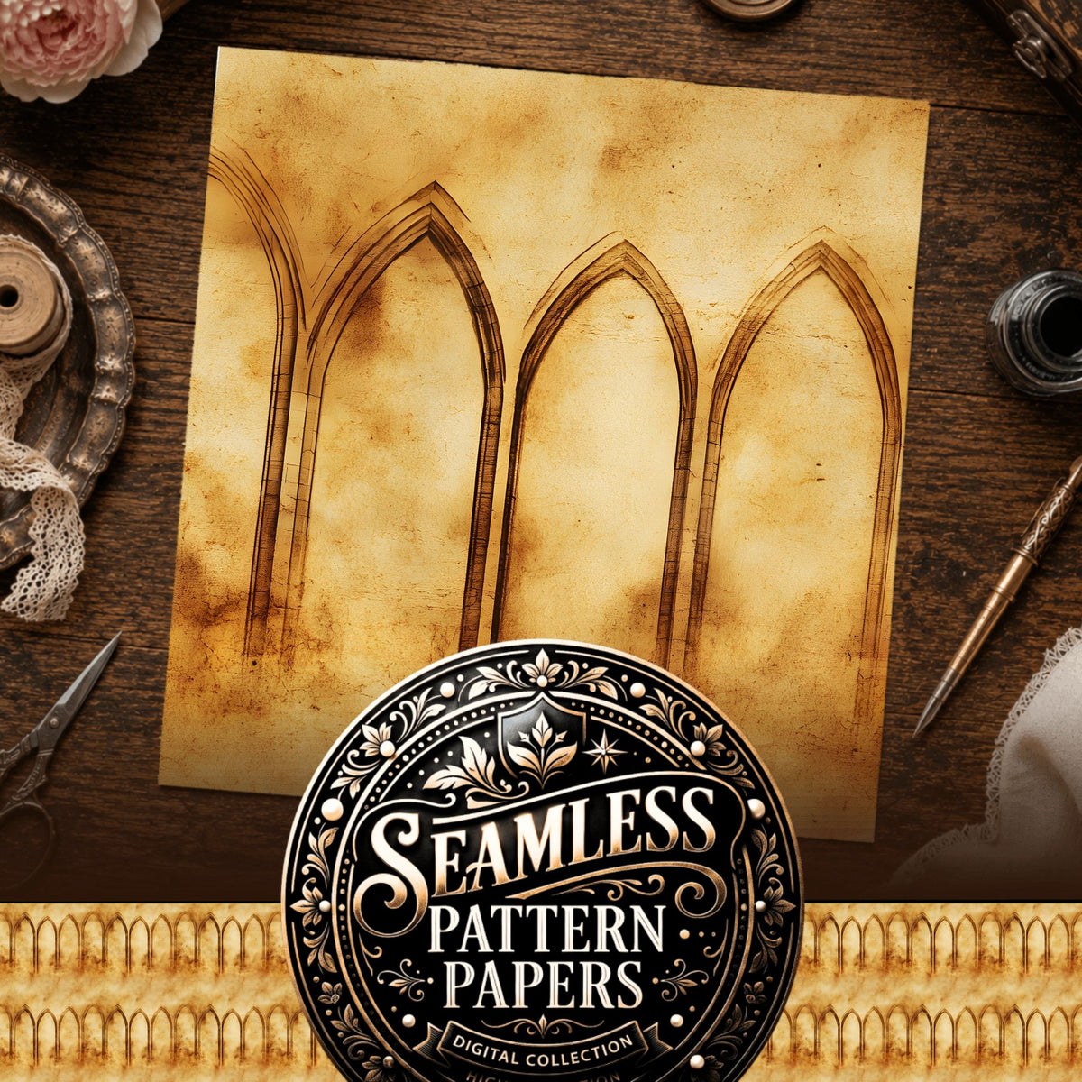 Gothic Seamless Pattern
