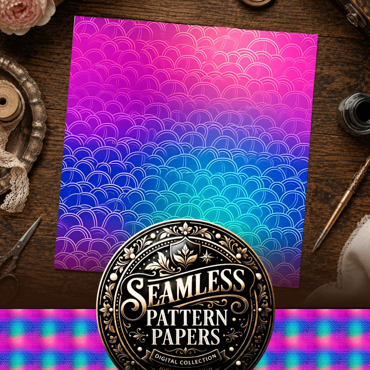 Gradient Seamless Pattern