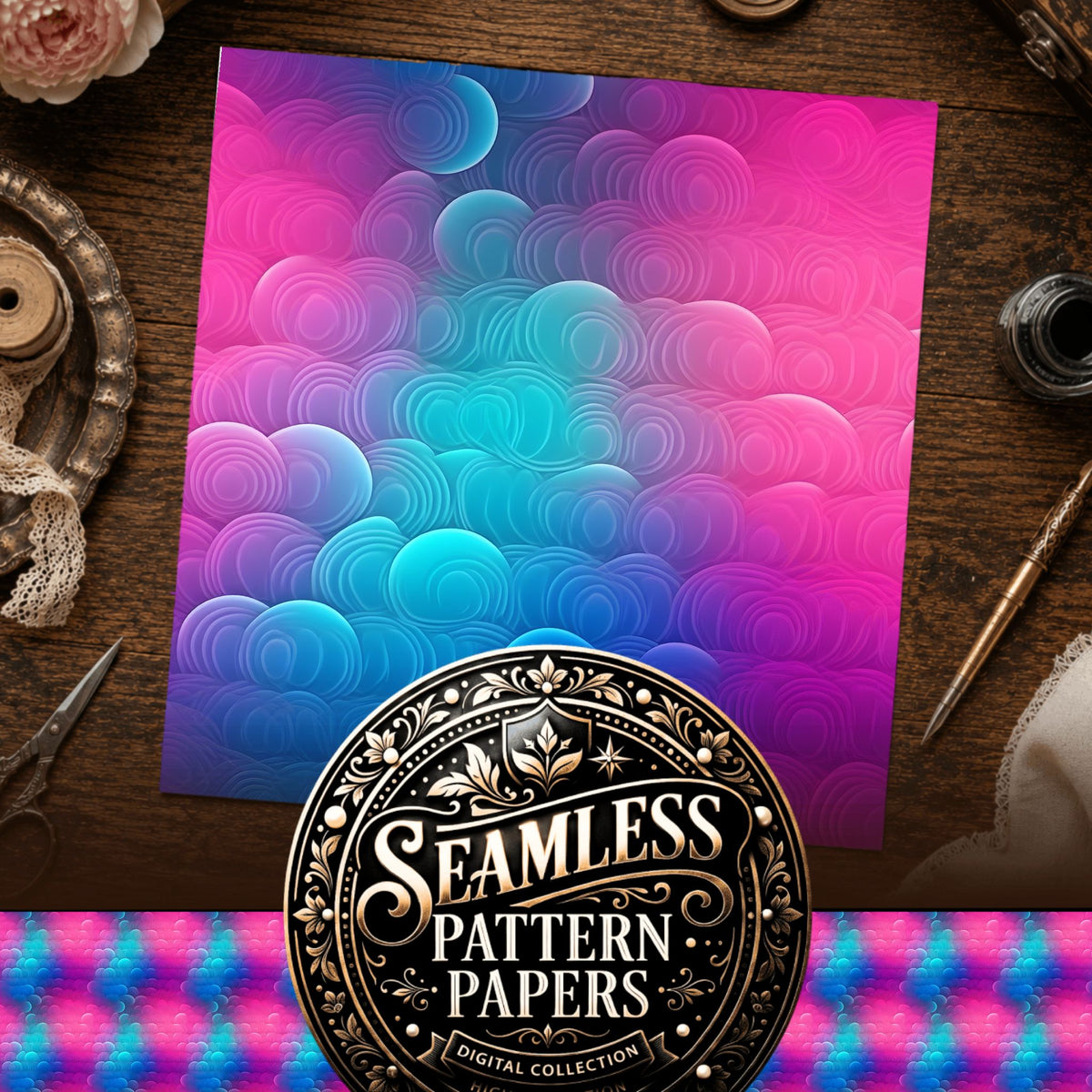 Gradient Seamless Pattern