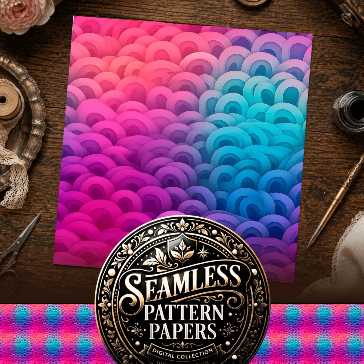 Gradient Seamless Pattern