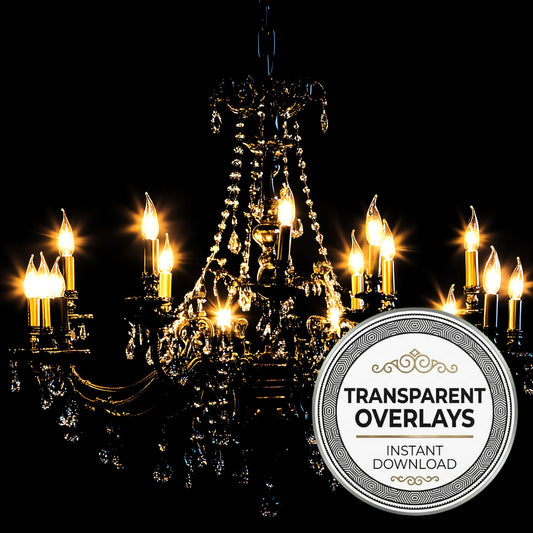 Grand Gothic Chandelier Transparent Overlay Pngs