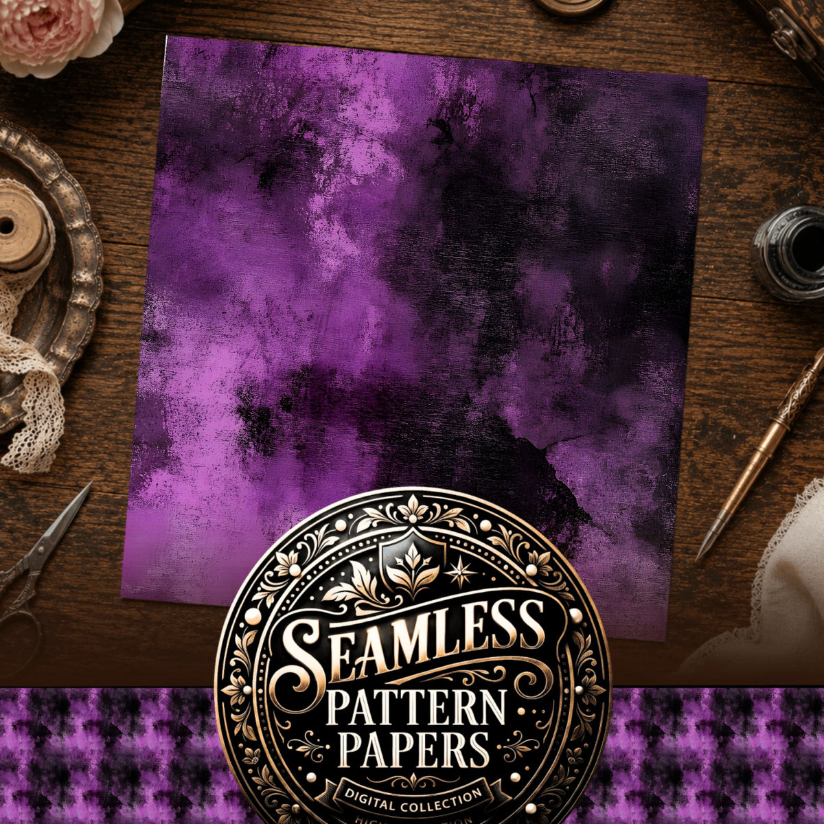 Grunge Textures Seamless Pattern