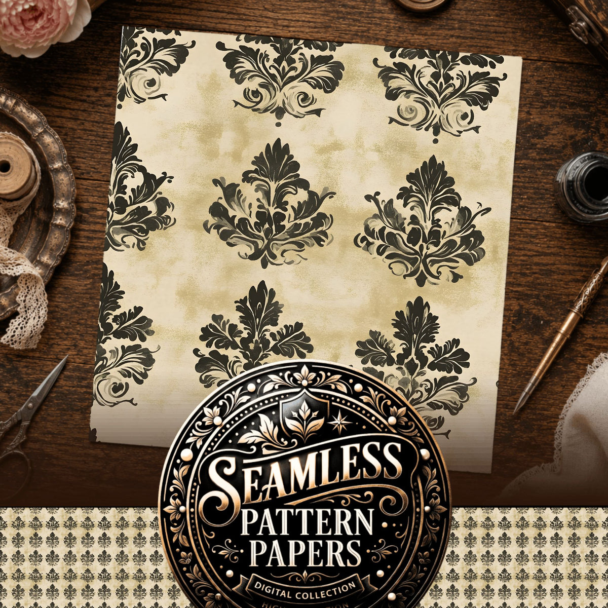 Grunge Textures Seamless Pattern