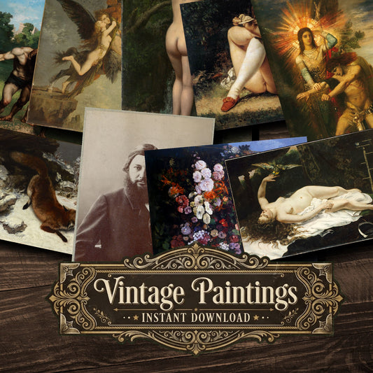 Gustave Courbet Vintage Paintings