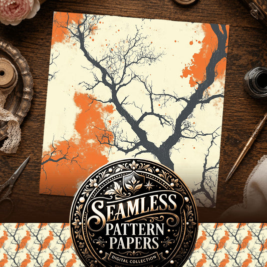 Halloween Backdrops Seamless Pattern
