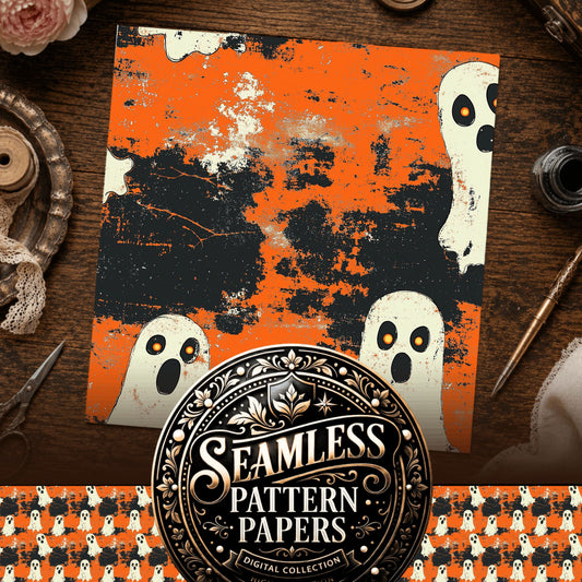 Halloween Backdrops Seamless Pattern