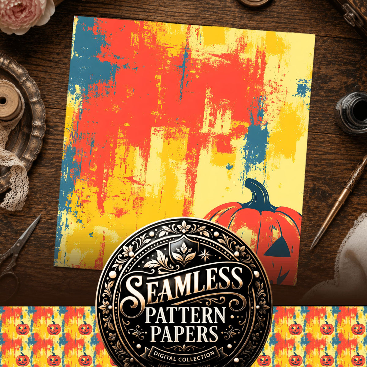 Halloween Seamless Pattern