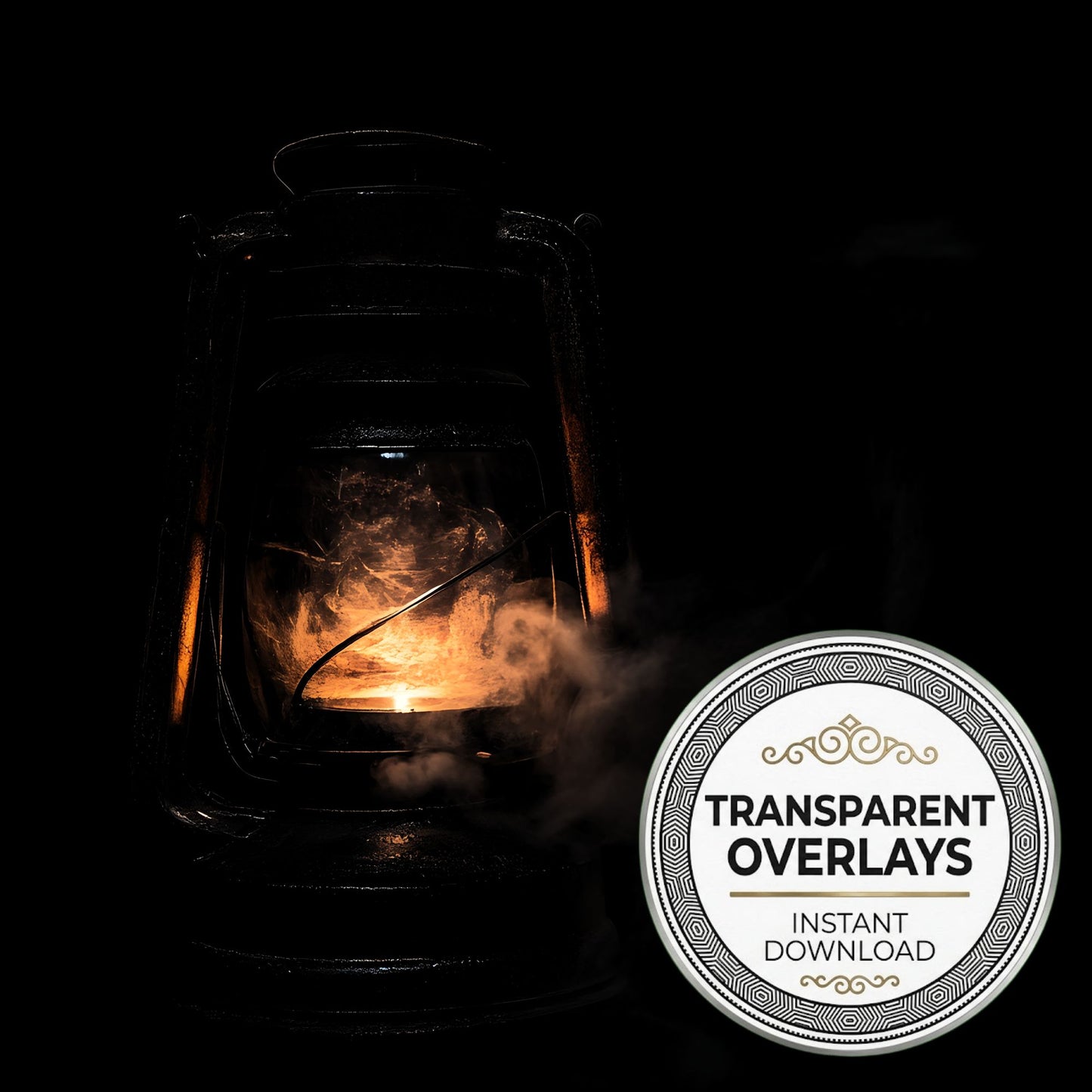 Haunted Lantern Transparent Overlay Pngs