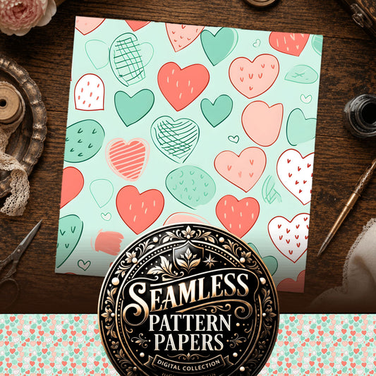 Hearts Seamless Pattern