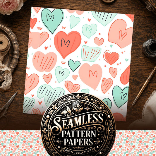 Hearts Seamless Pattern