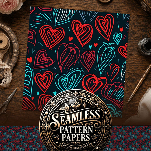 Hearts Seamless Pattern