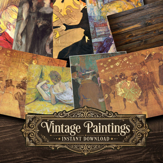 Henri De Toulouse Lautrec Vintage Paintings