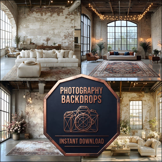 Industrial Wedding Backdrop Images