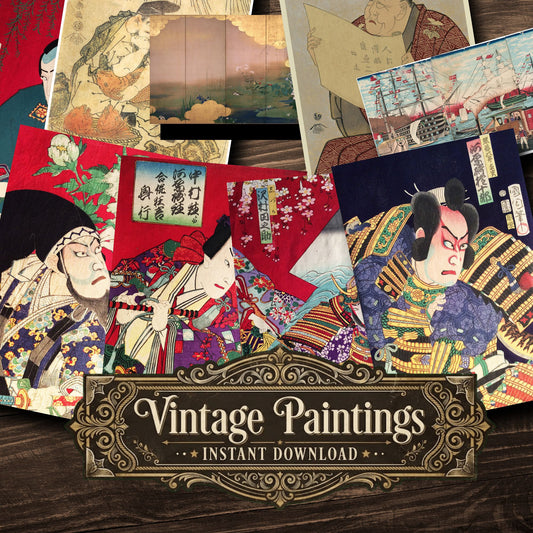 Japanese Art Vintage Paintings