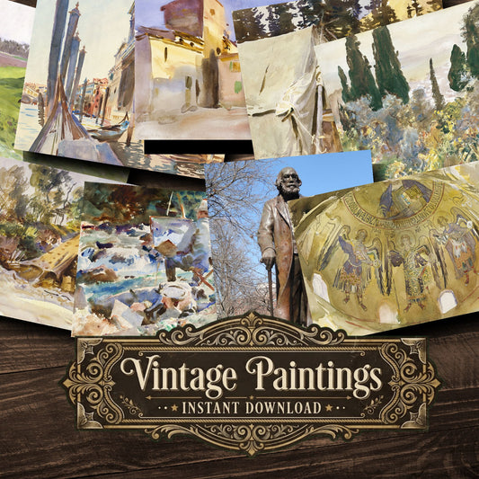 John Singer Sargent Vintage Paintings