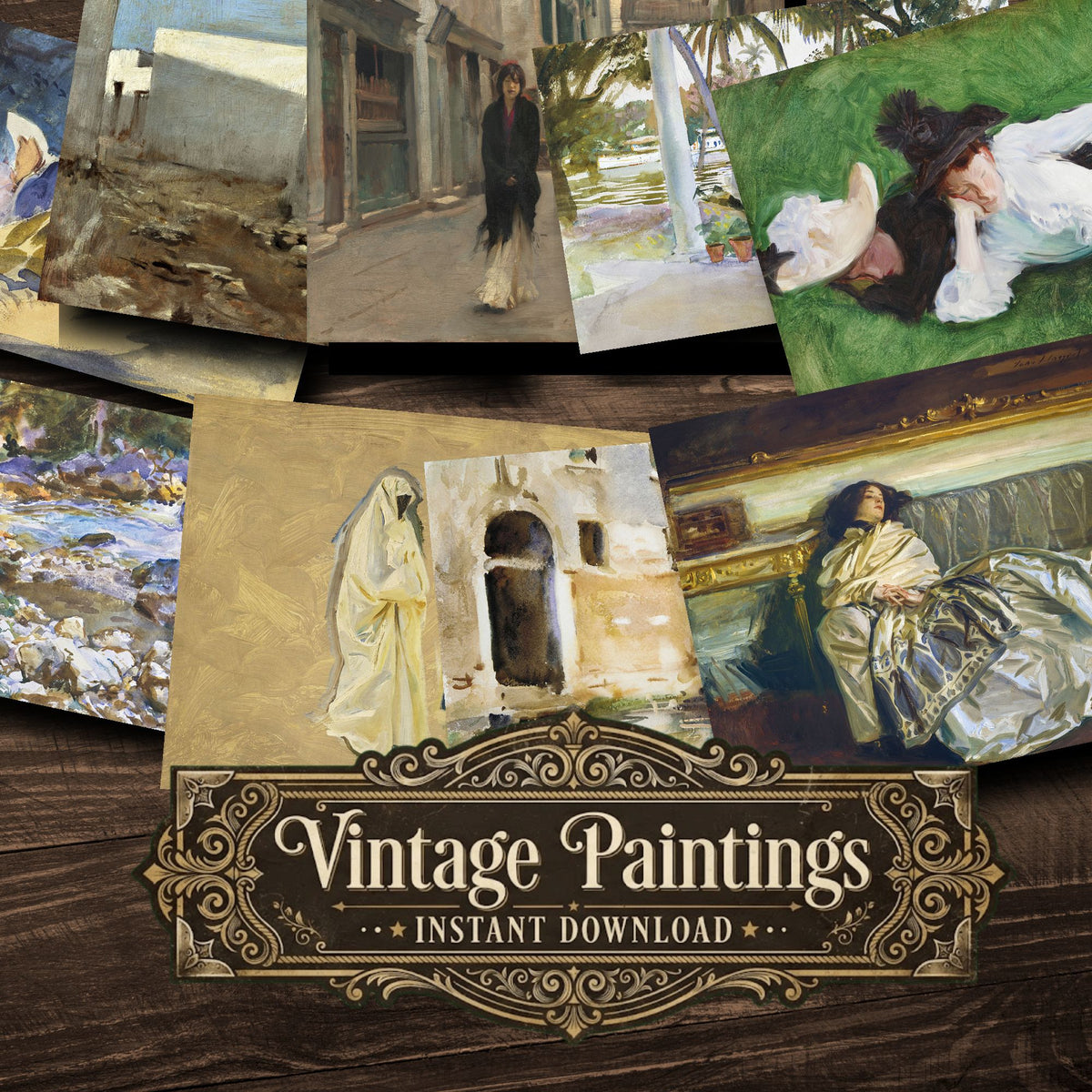 John Singer Sargent Vintage Paintings
