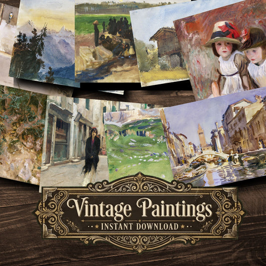 John Singer Sargent Vintage Paintings