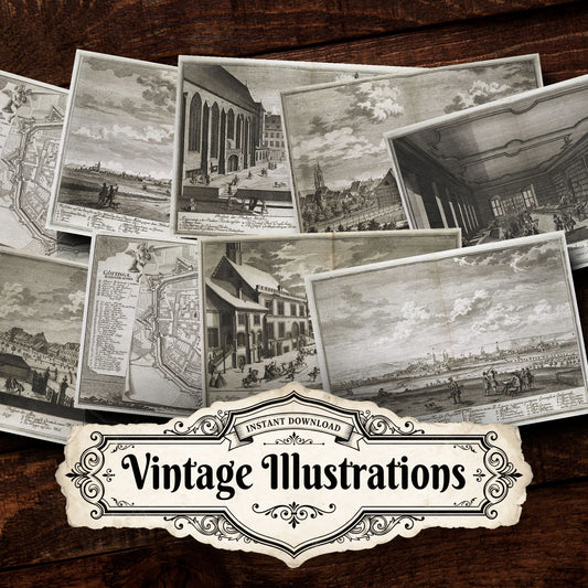 King George Iiis Topographical Collection Vintage Prints