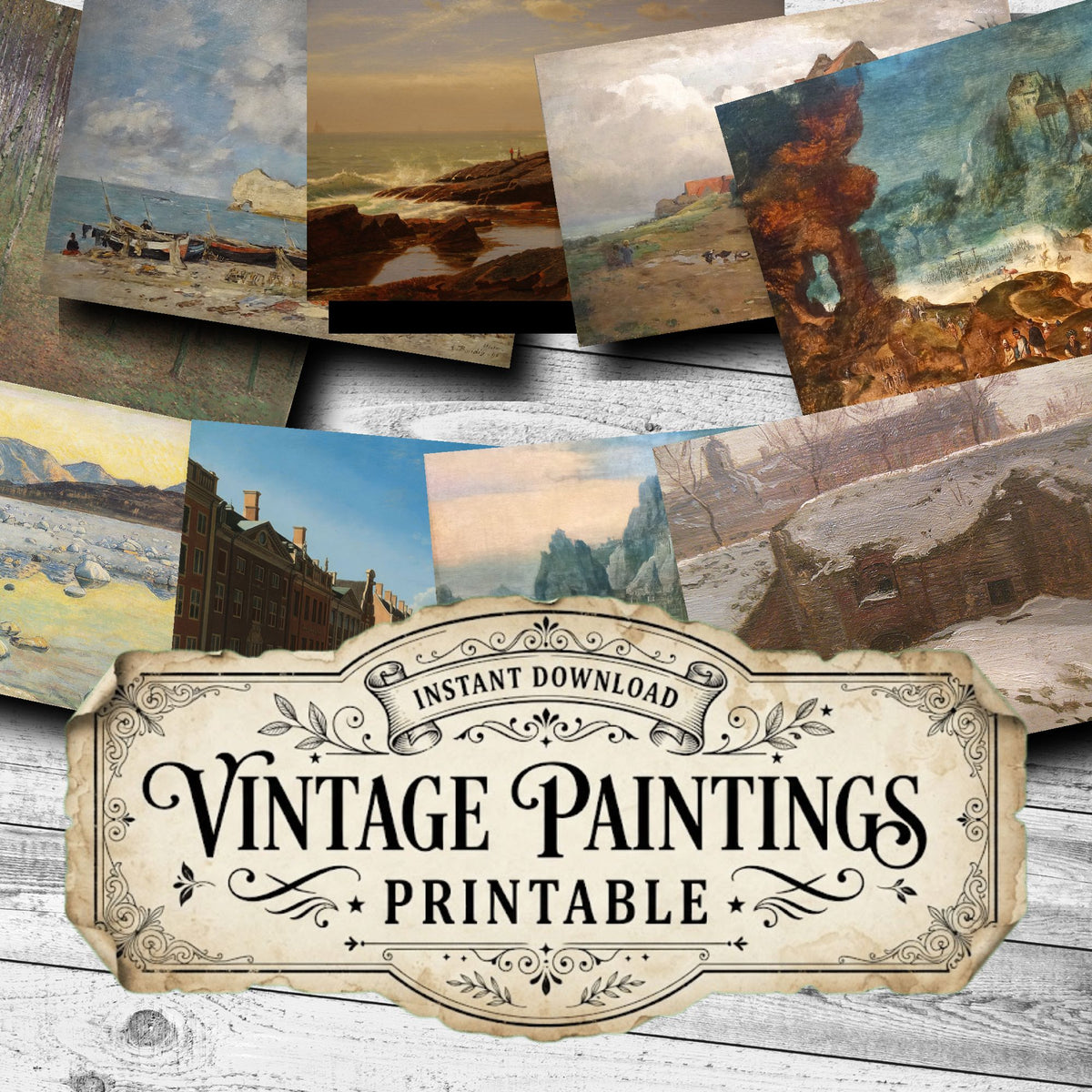 Landscapes Vintage Paintings