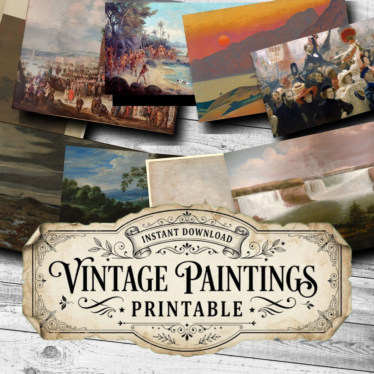 Landscapes Vintage Paintings