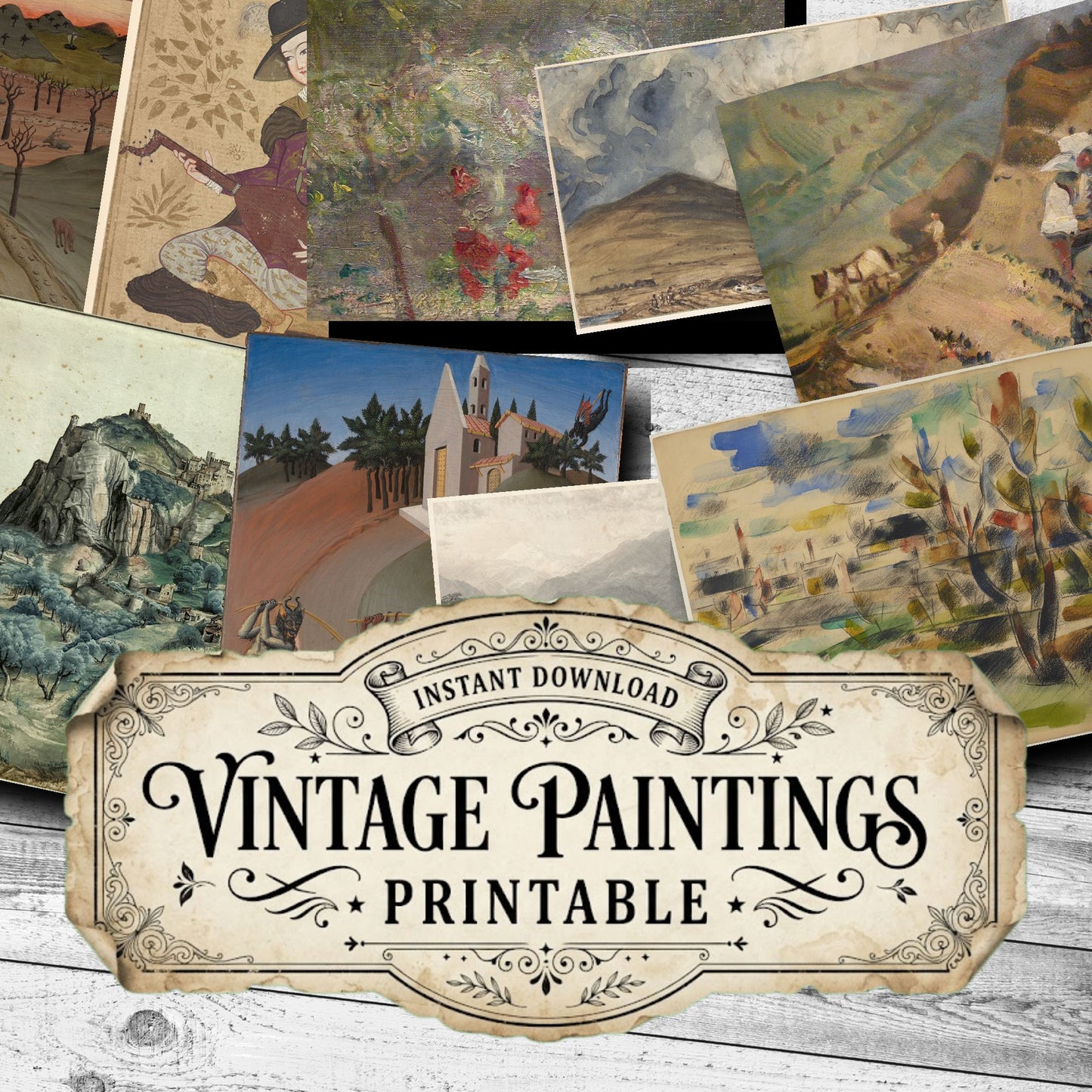 Landscapes Vintage Paintings