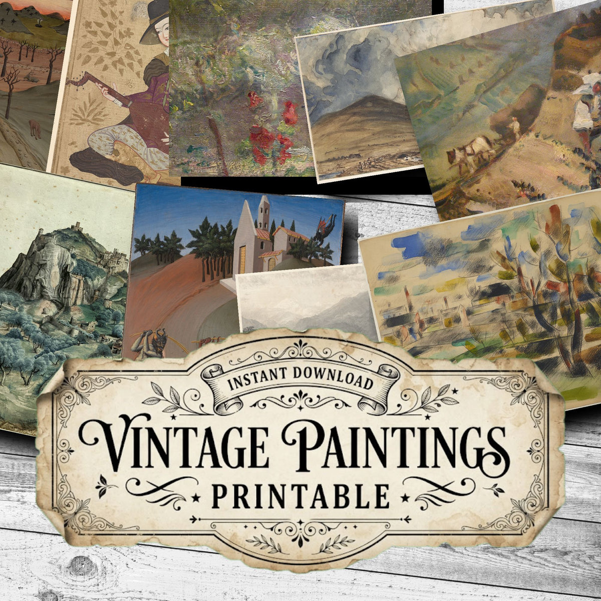 Landscapes Vintage Paintings
