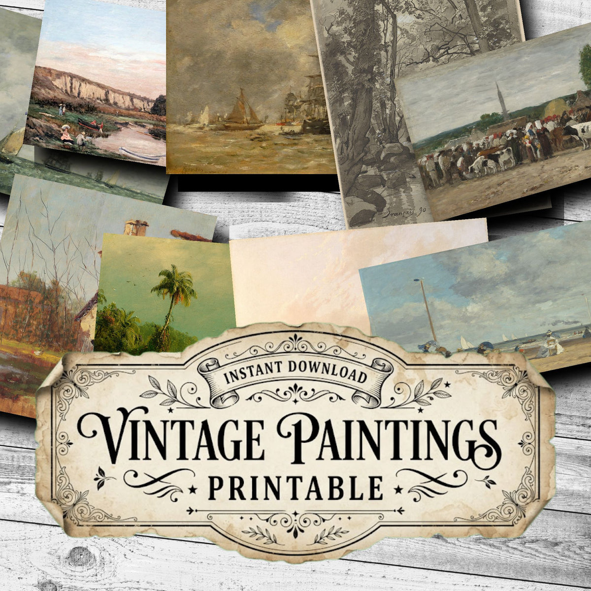 Landscapes Vintage Paintings