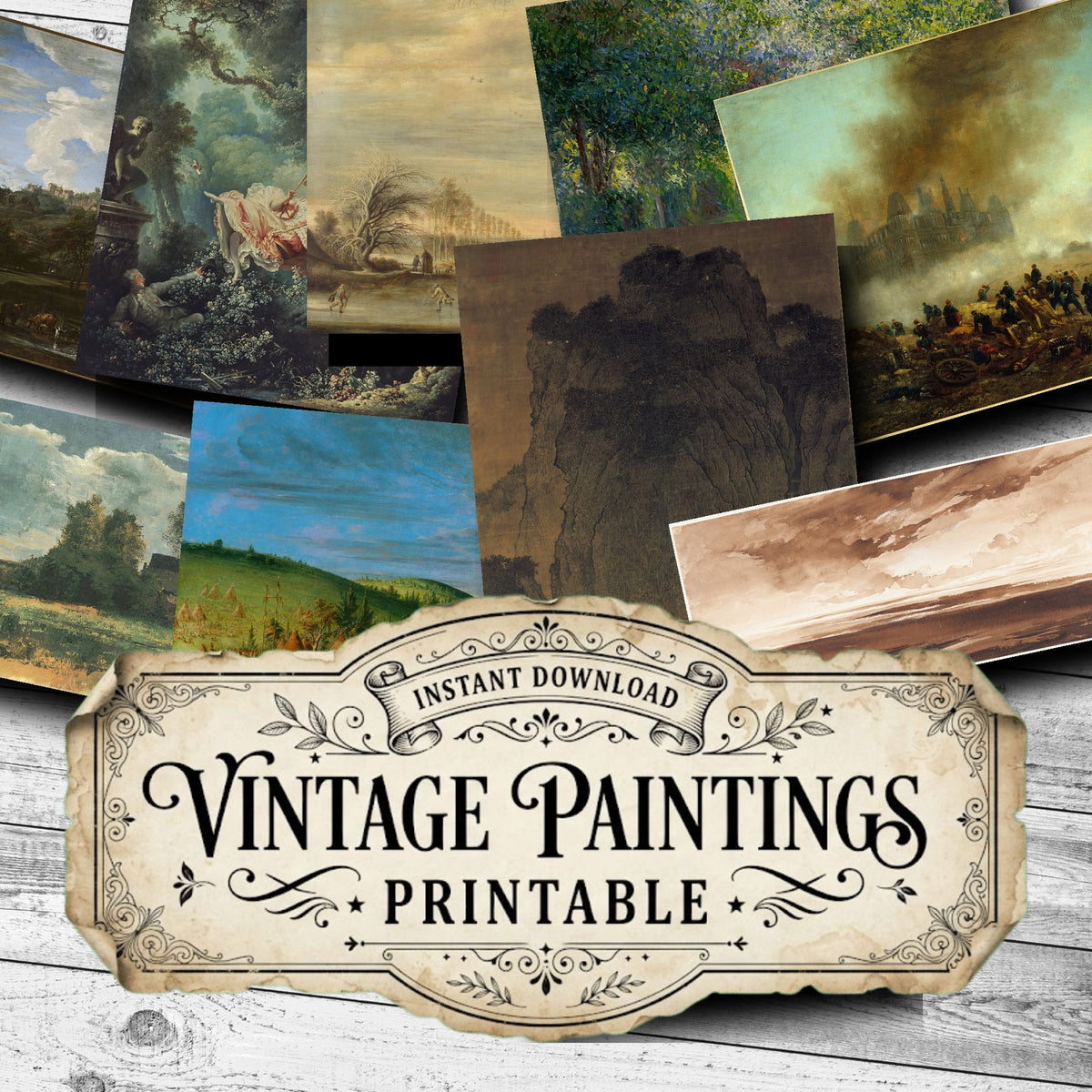 Landscapes Vintage Paintings