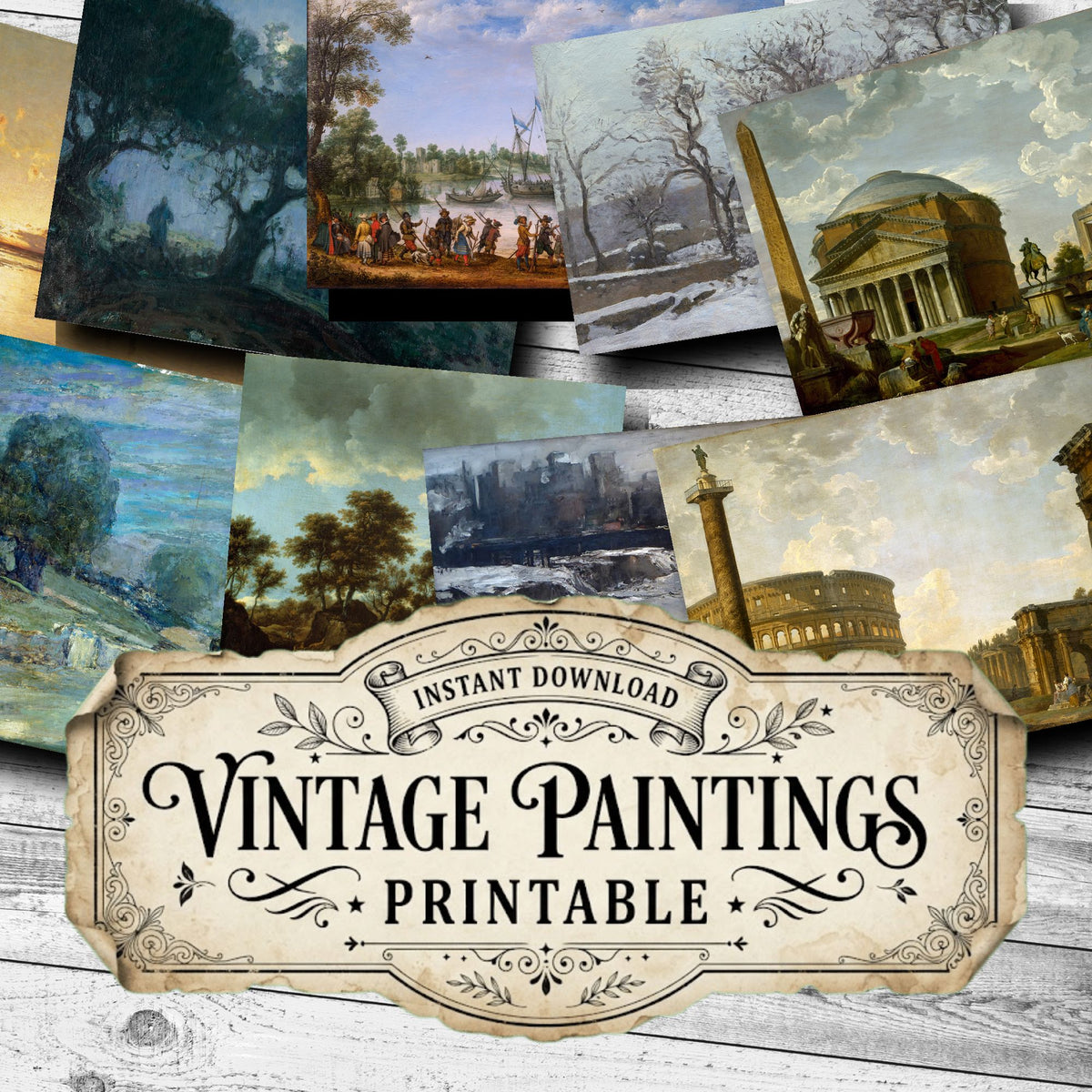 Landscapes Vintage Paintings