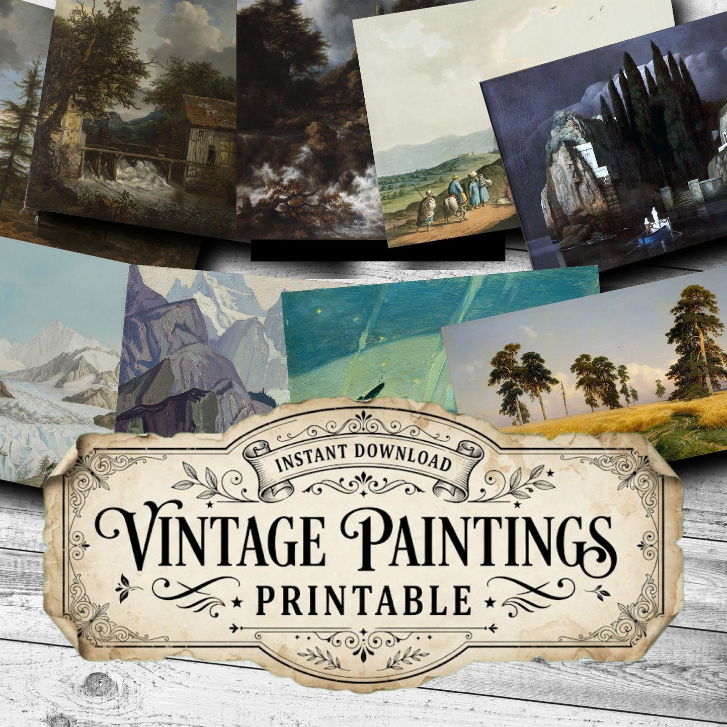 Landscapes Vintage Paintings