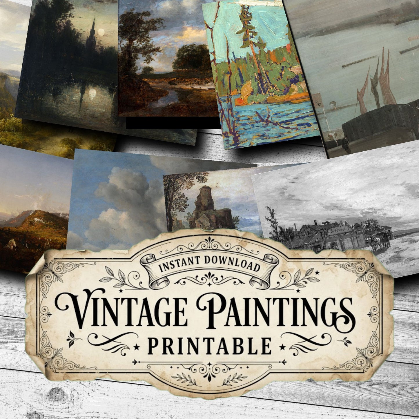 Landscapes Vintage Paintings