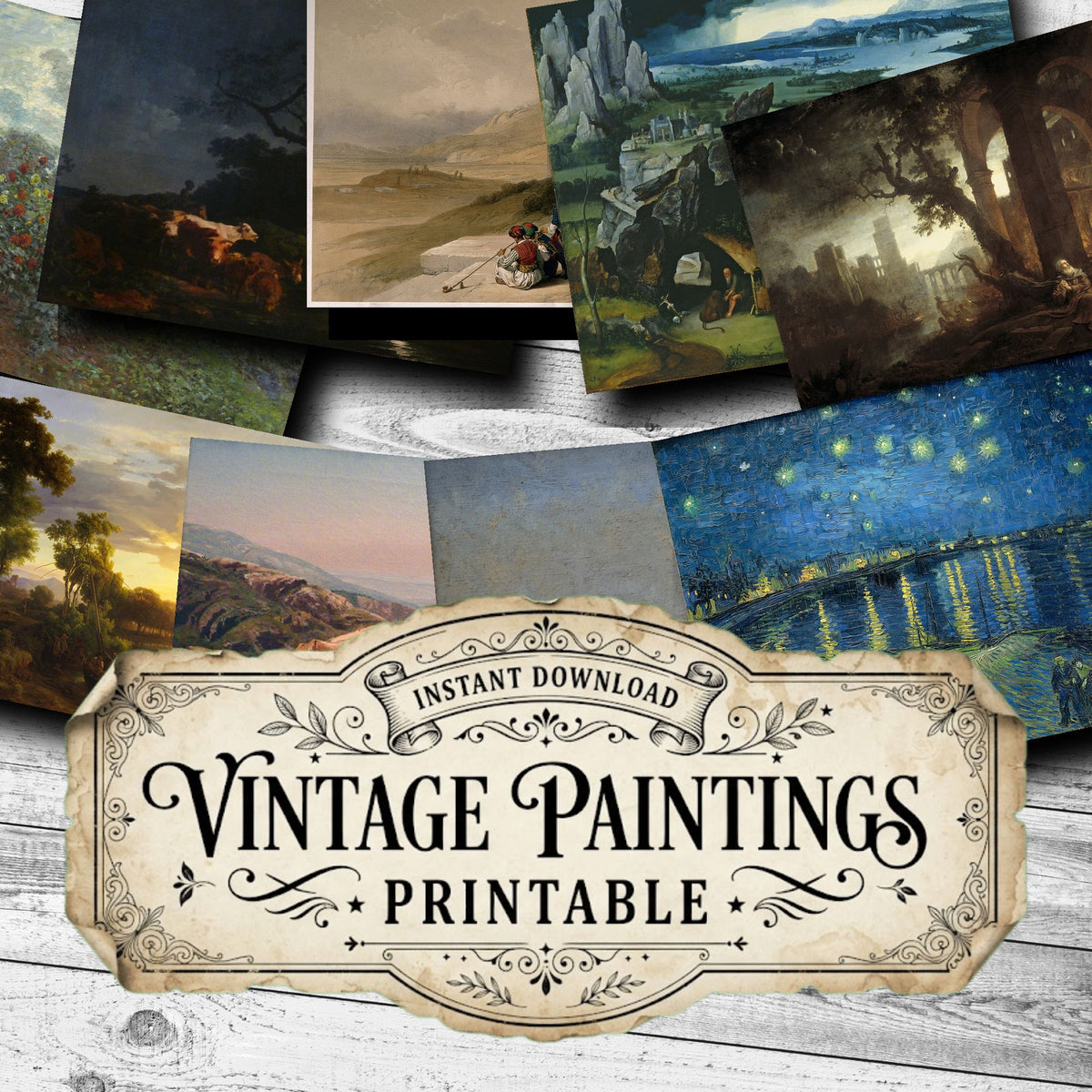 Landscapes Vintage Paintings
