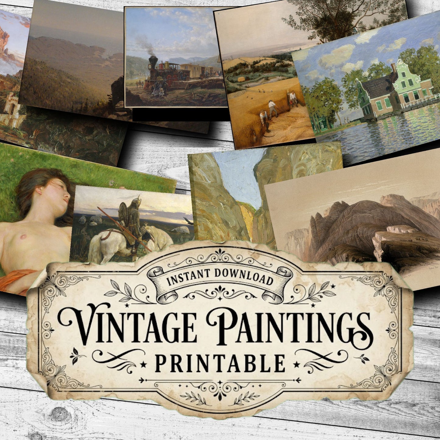 Landscapes Vintage Paintings