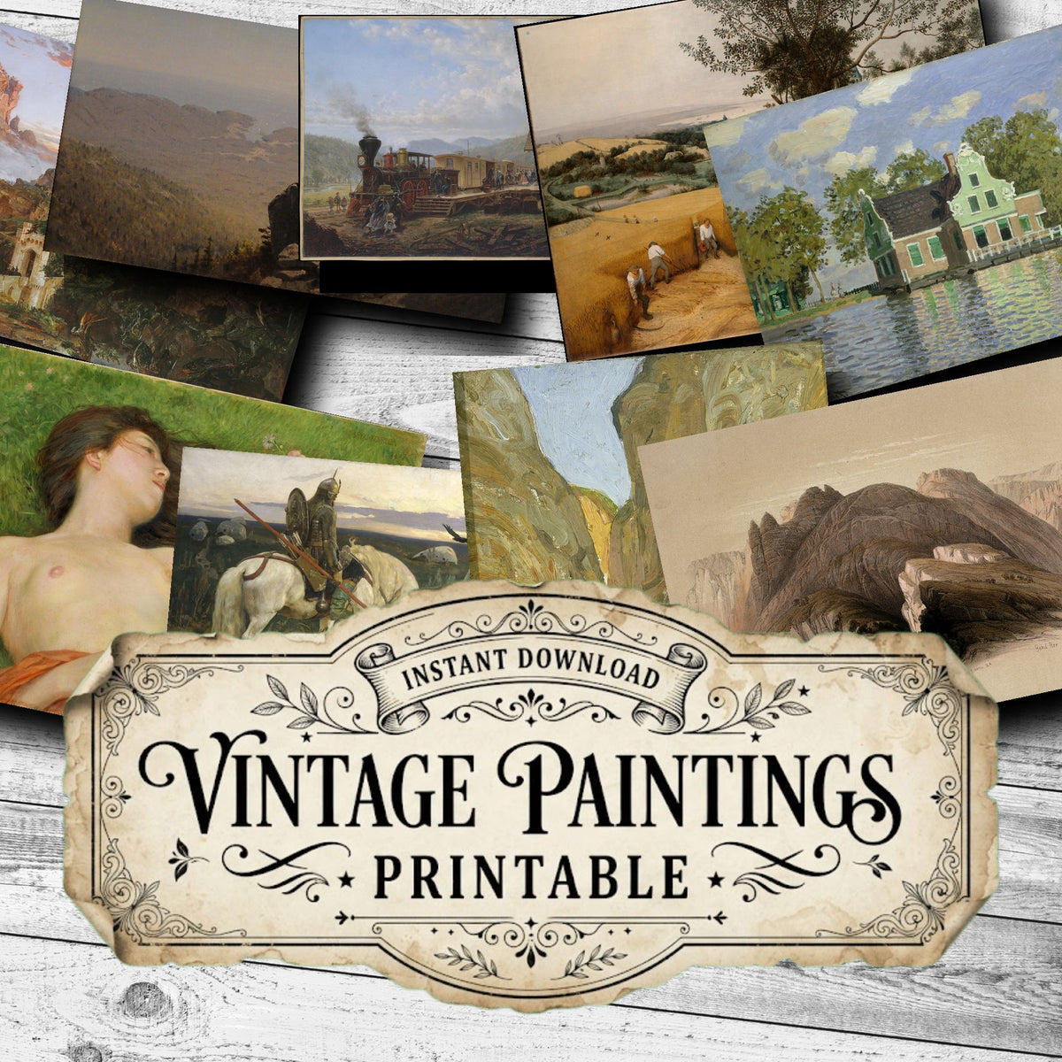 Landscapes Vintage Paintings