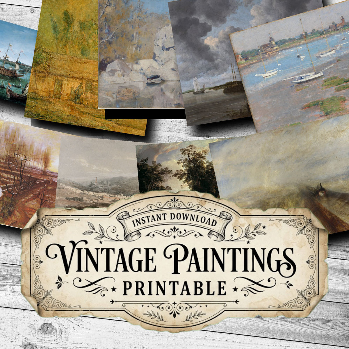 Landscapes Vintage Paintings