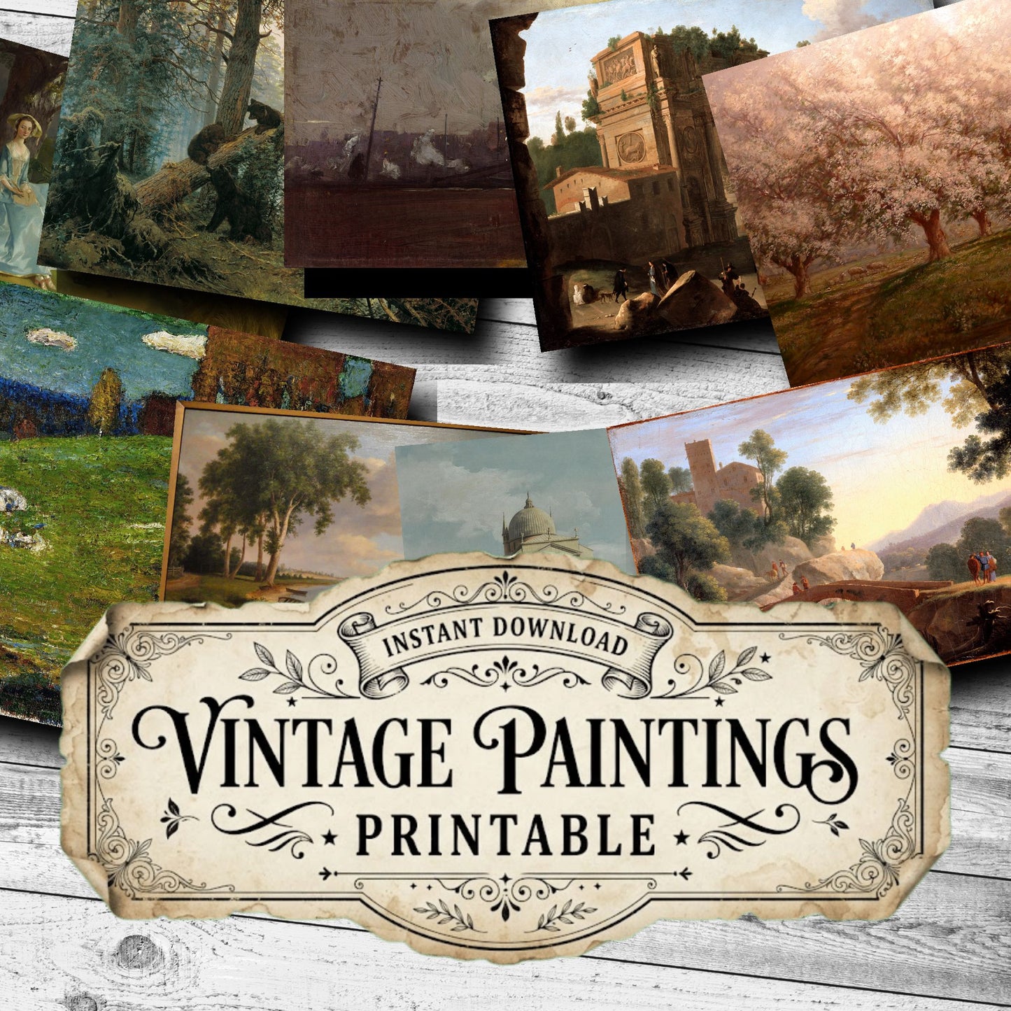 Landscapes Vintage Paintings
