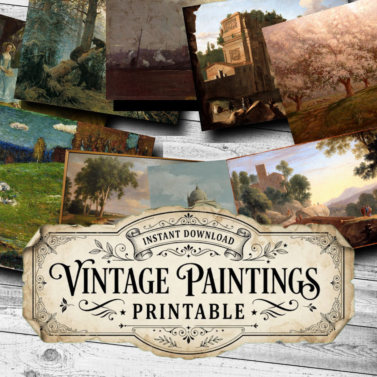 Landscapes Vintage Paintings