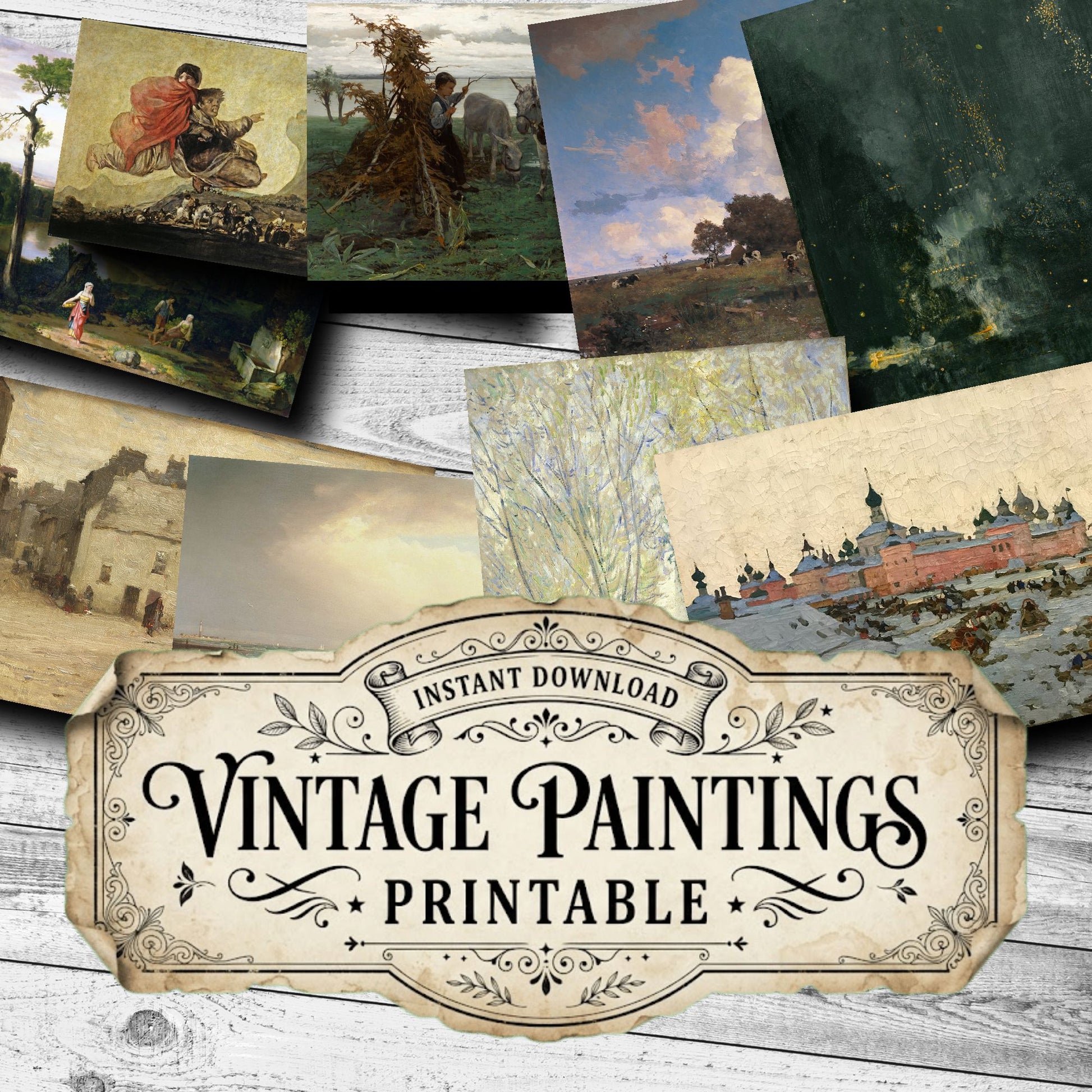 Landscapes Vintage Paintings