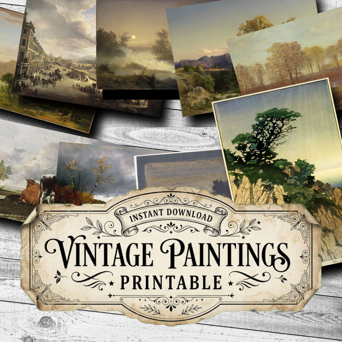 Landscapes Vintage Paintings
