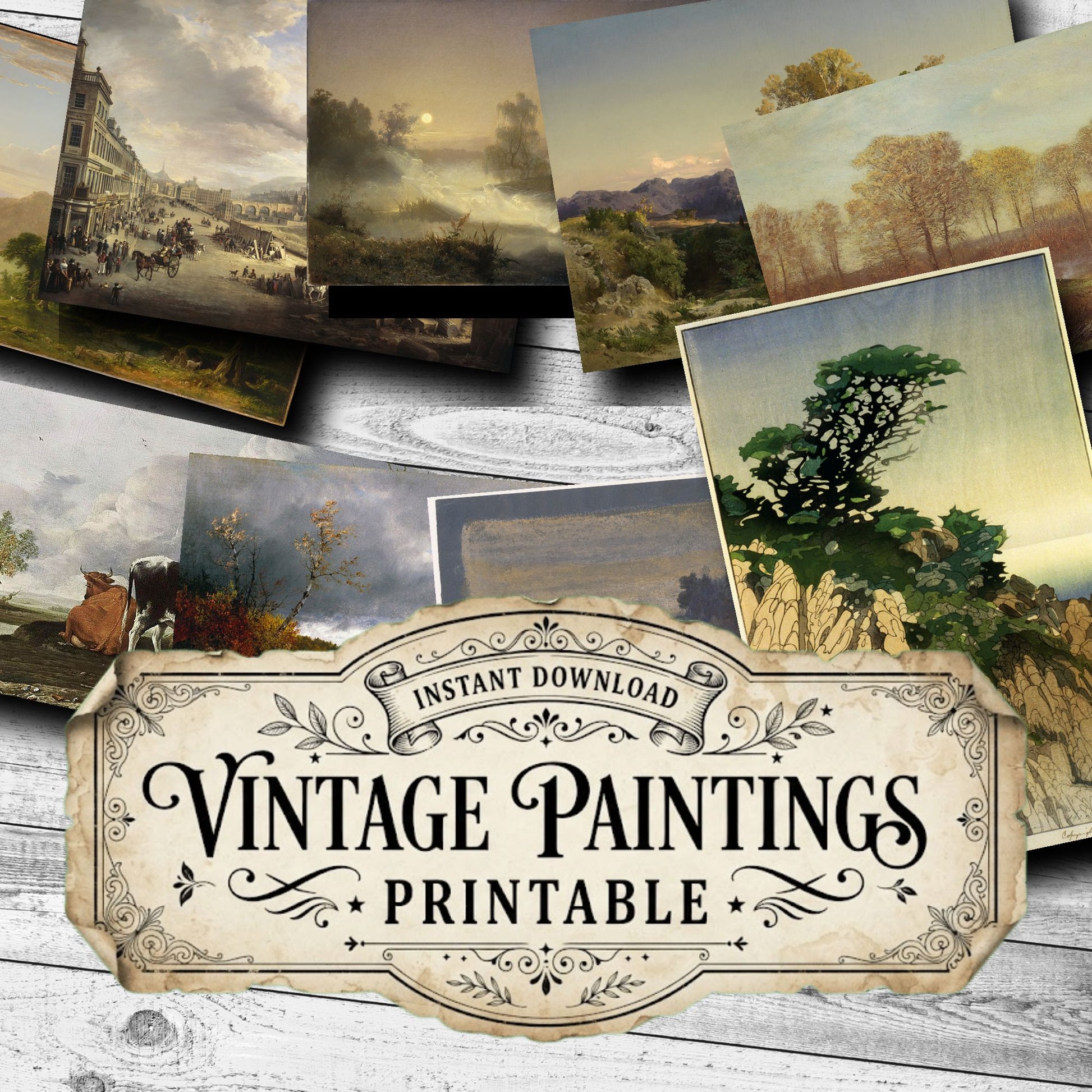 Landscapes Vintage Paintings