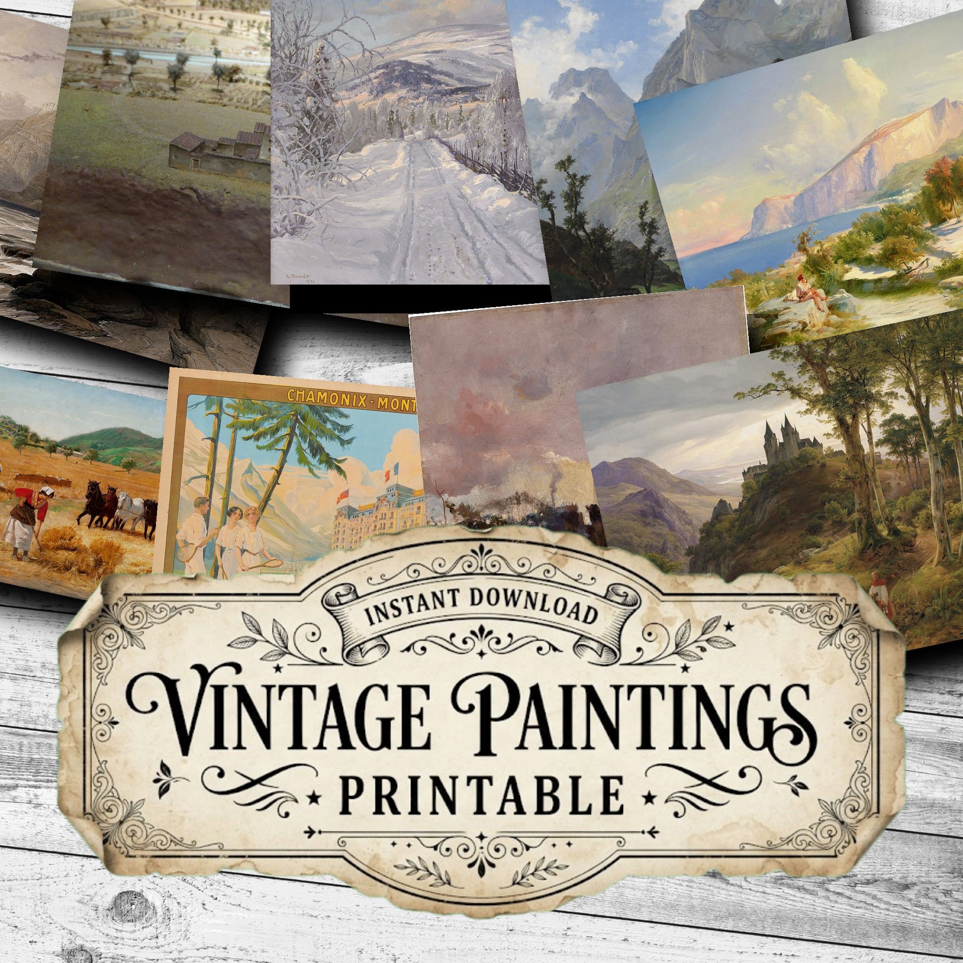 Landscapes Vintage Paintings