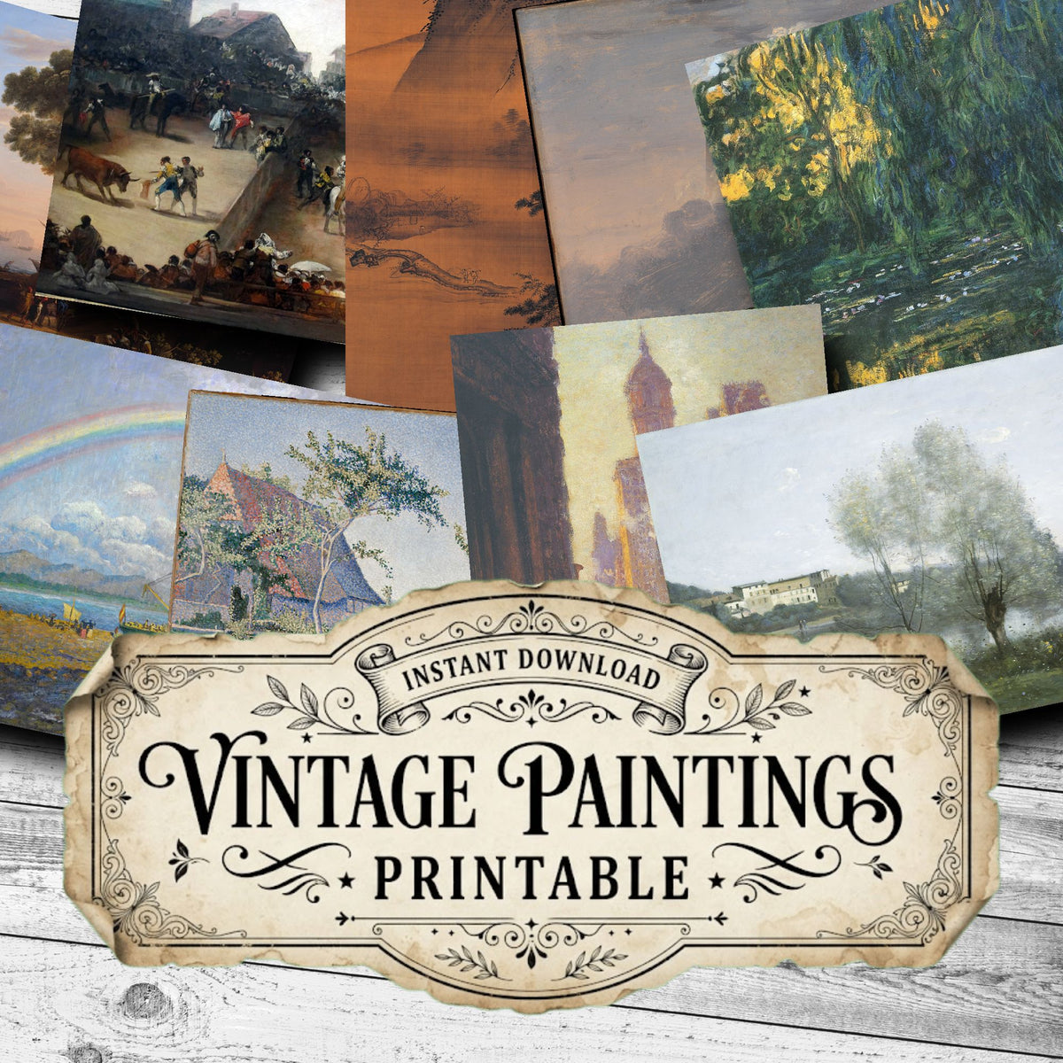 Landscapes Vintage Paintings