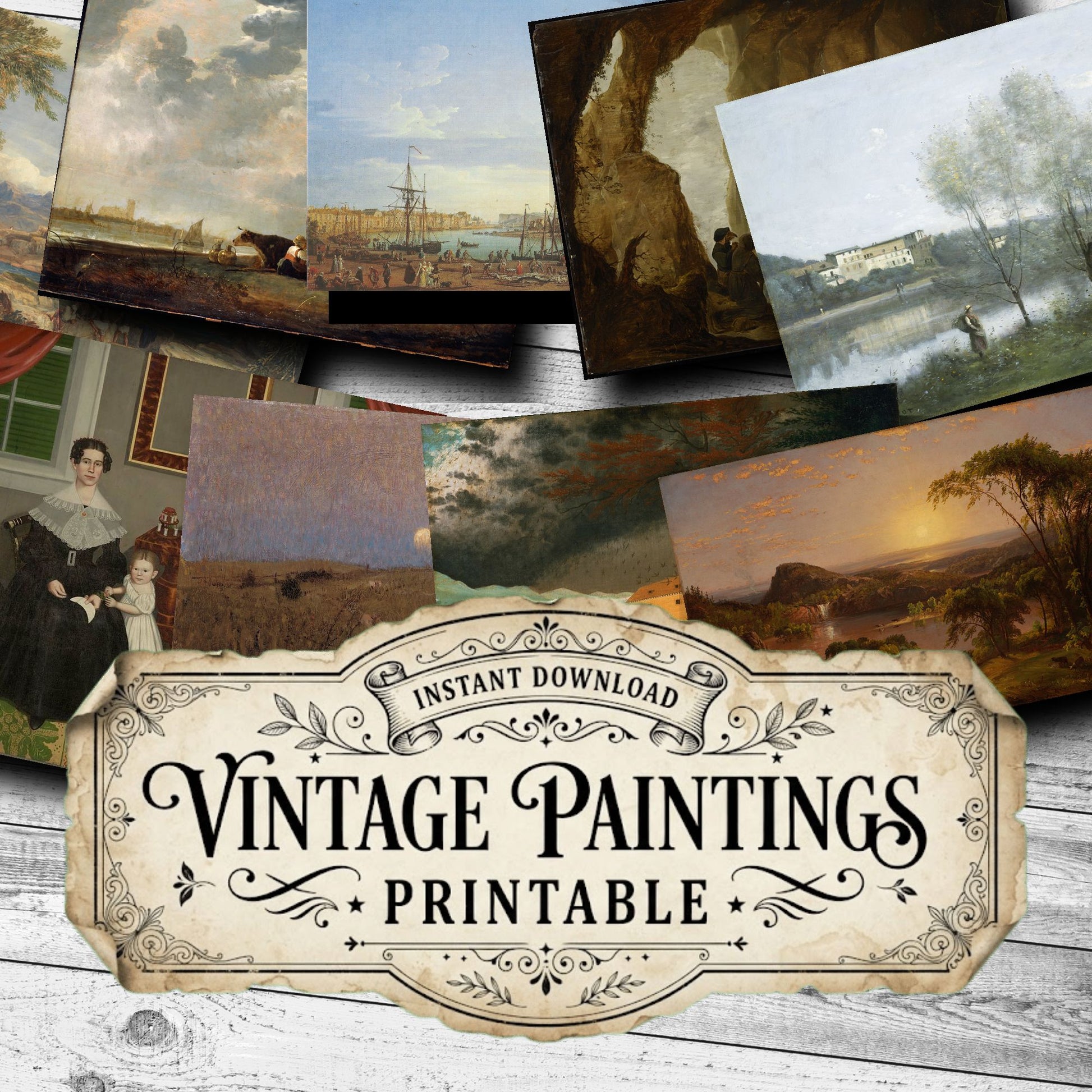 Landscapes Vintage Paintings
