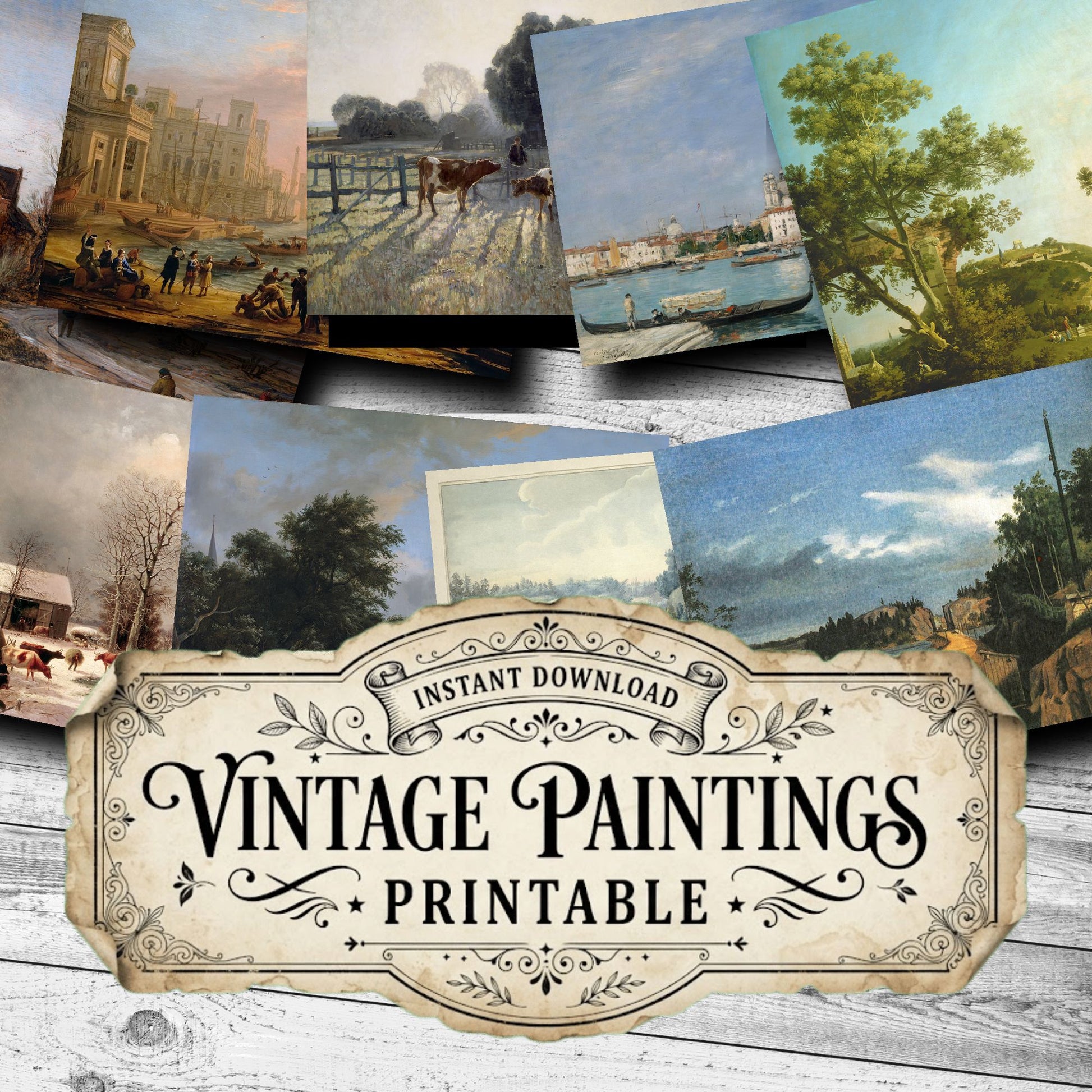 Landscapes Vintage Paintings