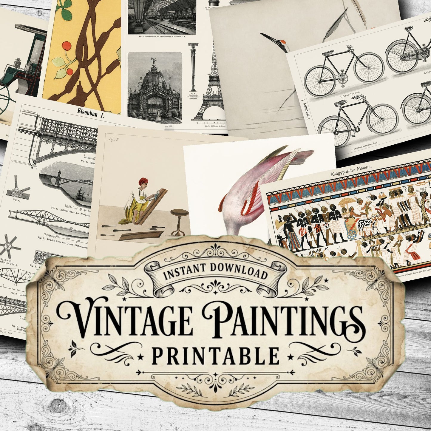 Lithographs Vintage Paintings