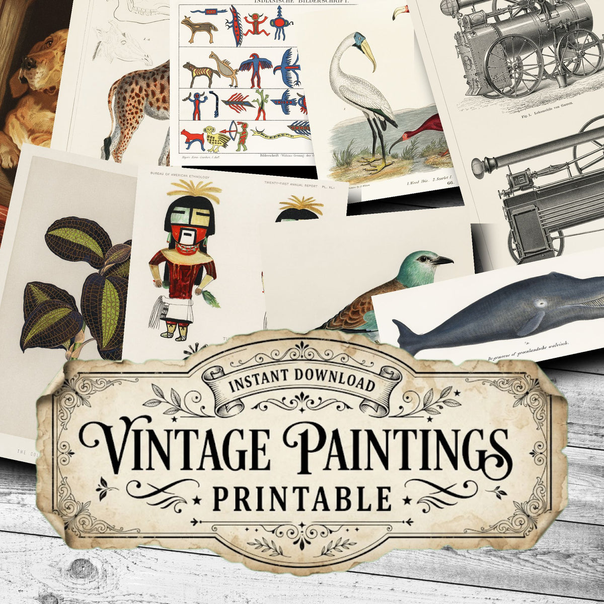 Lithographs Vintage Paintings