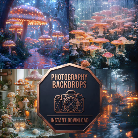Magical Mushroom Backdrop Images