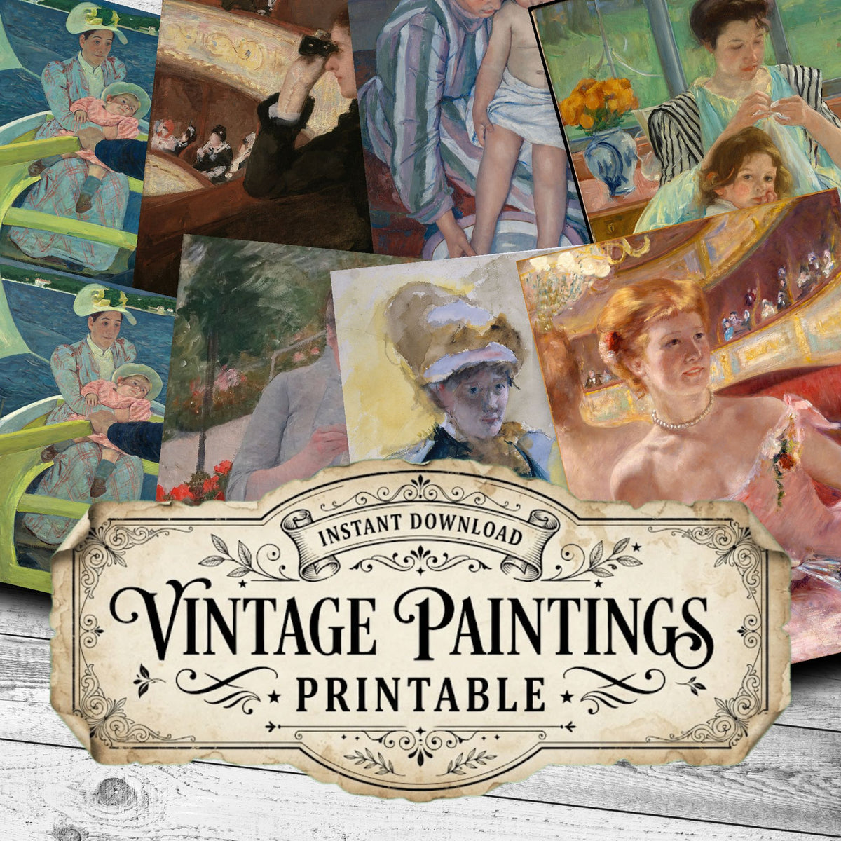 Mary Cassatt Vintage Paintings