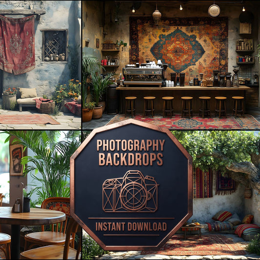 Middle Eastern Coffee Shop Backdrop Images