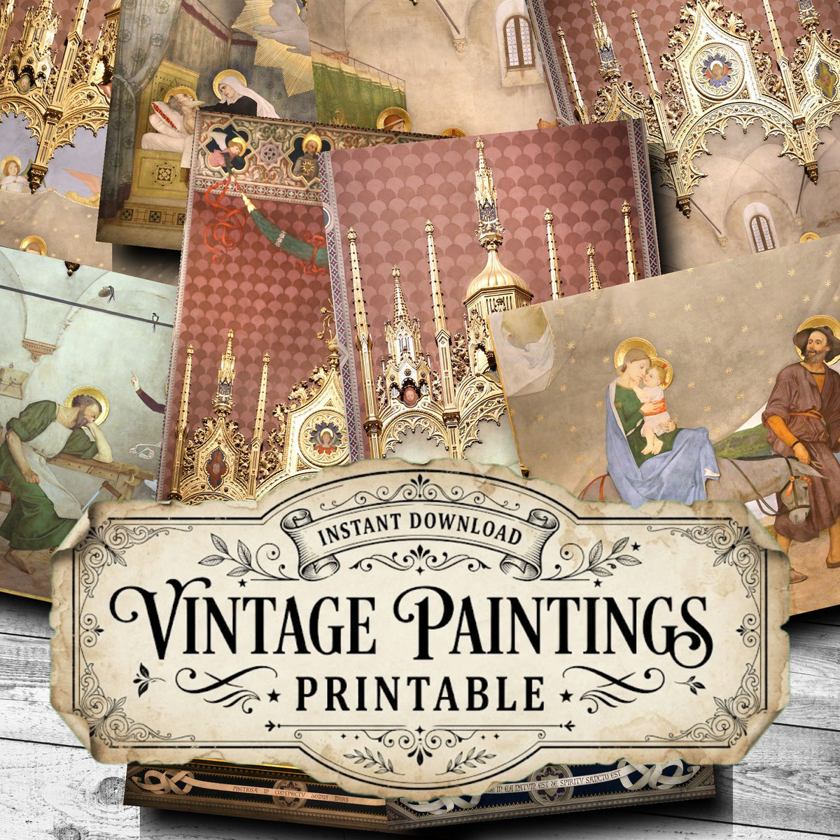 Modesto Faustini Vintage Paintings